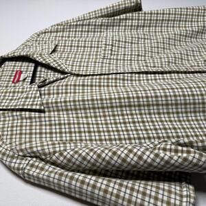 Y2K Grunge Unionbay Men's Short Sleeve Button-Up Shirt Plaid